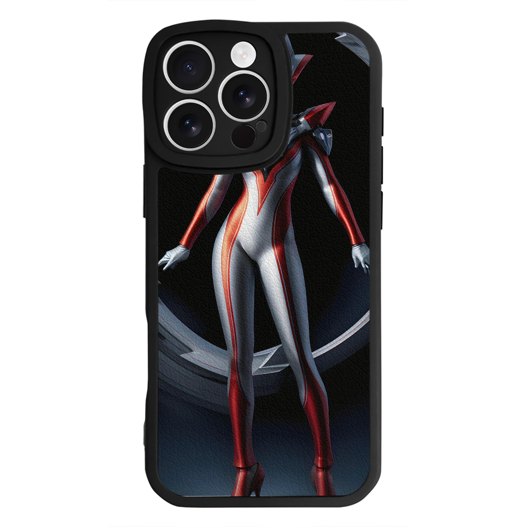 （画像用） ウルトラマン Ultraman 【iPhone 16シリーズ対応】シリコンスマホケース（レザー調） 材質：シリコン